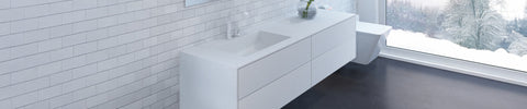 Corian® Waschtische mit Unterschrank