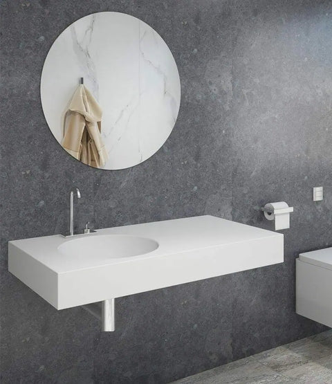 Corian® Waschtisch mit Becken Vale rund links/mitte/rechts