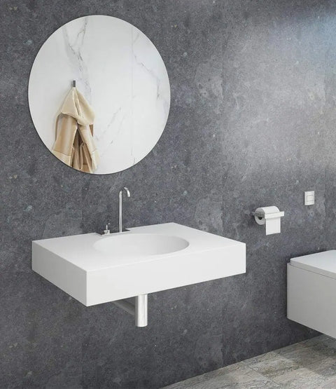 Corian® Waschtisch mit Becken Vale rund links/mitte/rechts