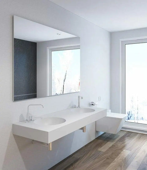 Corian® Doppelwaschtisch mit Becken Vale rund