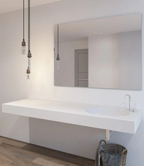 Corian® Waschtisch mit Becken View oval links/mitte/rechts