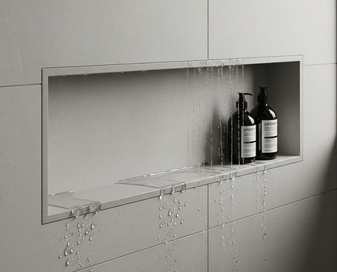 Corian® Duschnische - rechteckig oder quadratisch in zwei Farben