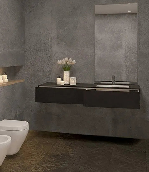 Corian® Waschtisch CoCo by Henneke mit Unterschrank und Becken rechts