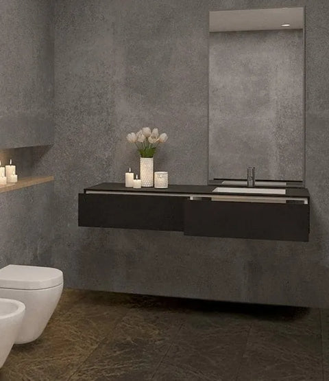Corian® Waschtisch CoCo by Henneke mit Unterschrank und Becken rechts