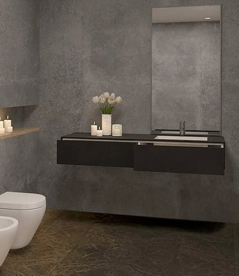Corian® Waschtisch CoCo by Henneke mit Unterschrank und Becken rechts