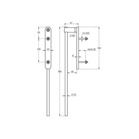 Handtuchhalter Vale 380mm