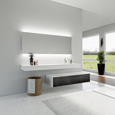 Corian® Sideboard WoodOne by Henneke – Profondeur 330 mm ou 500 mm