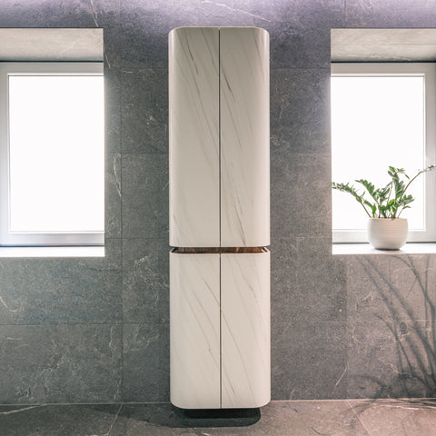 Corian® & Metall Hochschrank Château by Henneke