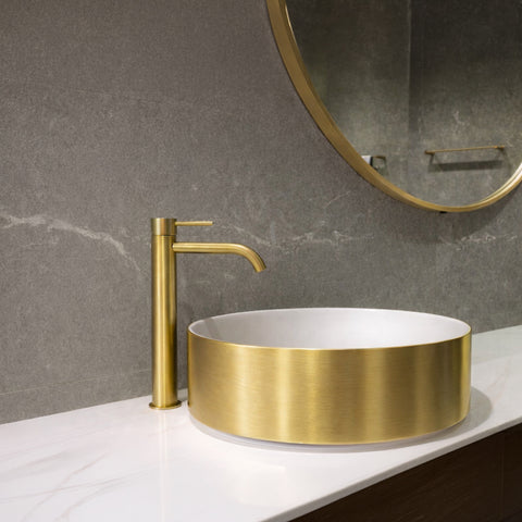 Corian® & Metall Doppelwaschtisch Château by Henneke