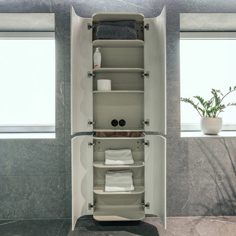 Corian® & Metall Hochschrank Château by Henneke