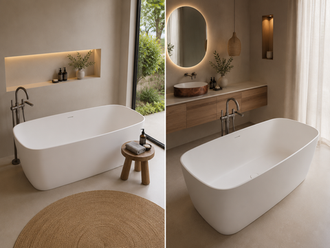 KABU Freistehende Corian® Design Badewanne