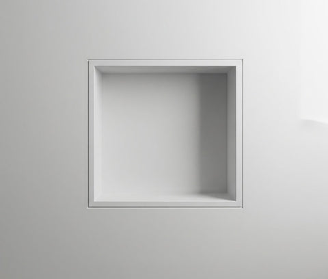 Niche de douche Corian® - rectangulaire ou carrée en deux couleurs