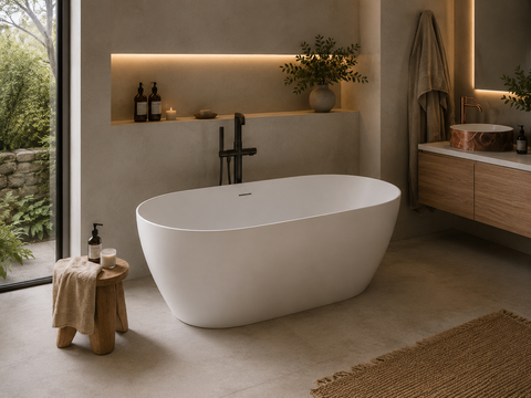 SHIRO Freistehende Corian® Design Badewanne