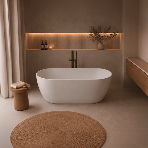 SHIRO Freistehende Corian® Design Badewanne