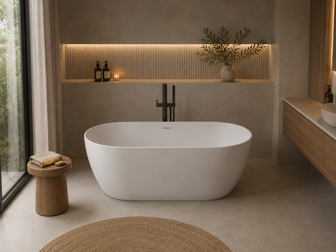SHIRO Freistehende Corian® Design Badewanne