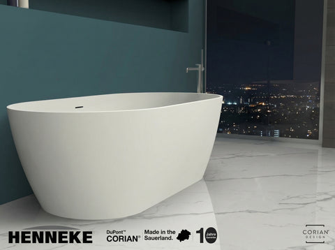 SHIRO Freistehende Corian® Design Badewanne