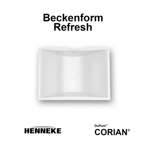 Corian® Washbasin with Refresh Bowl curved left/centre/right