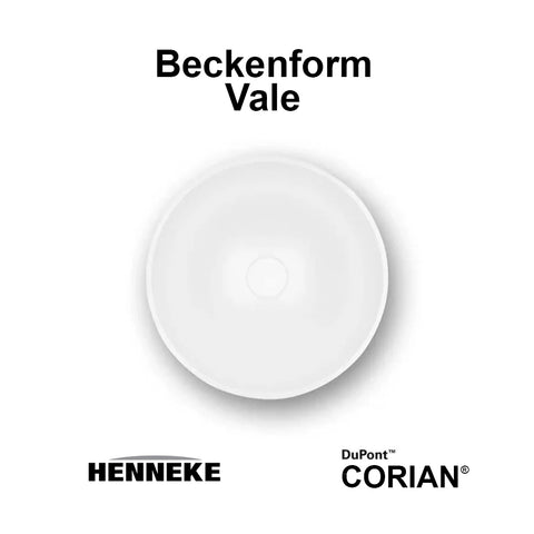 Corian® Double Vanity with Round Vale Basins