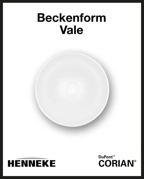Corian® Doppelwaschtisch mit Becken Vale rund