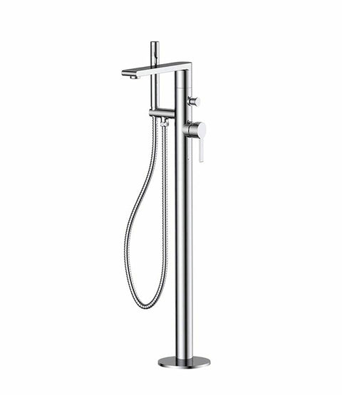 Freistehende Wannen-Brause-Batterie Pure